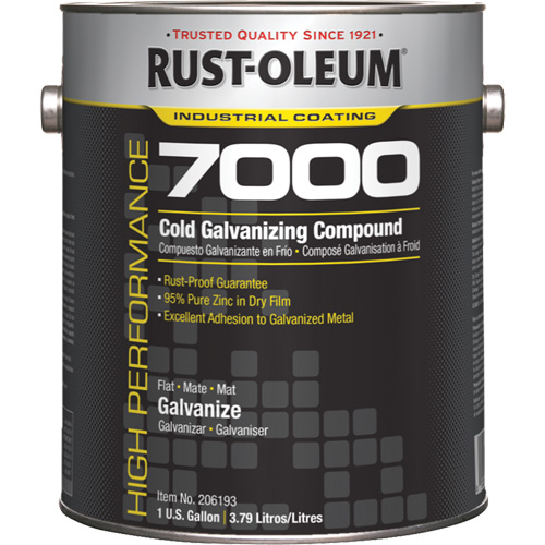 High-Performance 7000 System Cold Galvanizing Compound, Gallon Planification Entrepots Molloy