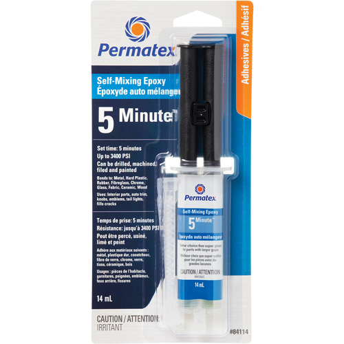 General Purpose Epoxy, 14 ml, Syringe, Two-Part, Clear Planification Entrepots Molloy