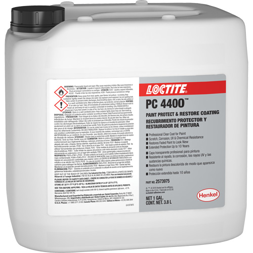 Appr&ecirc;t de protection et de restauration de la peinture PC 4400, 3,8 L, Cruche, Transparent Planification Entrepots Molloy