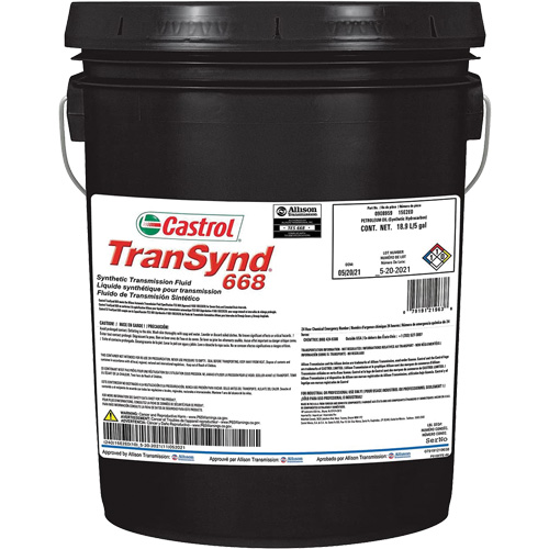 Liquide de transmission automatique enti&egrave;rement synth&eacute;tique TranSynd 668 Planification Entrepots Molloy