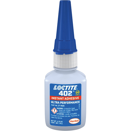 402 Instant Adhesive, Clear, Bottle, 20 g Planification Entrepots Molloy