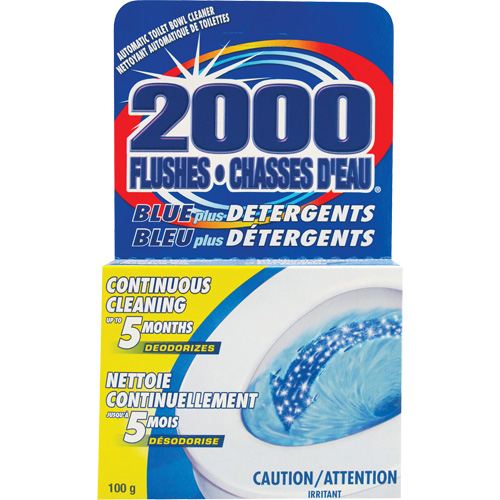 2000 Flushes&reg; Blue Plus Toilet Bowl Cleaning Detergent, 100 g, Tablet Planification Entrepots Molloy