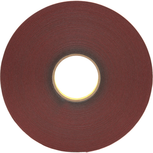 Ruban VHB, 66 m (216') lo x 18 mm (3/4") la, 25 mils, Acrylique Planification Entrepots Molloy