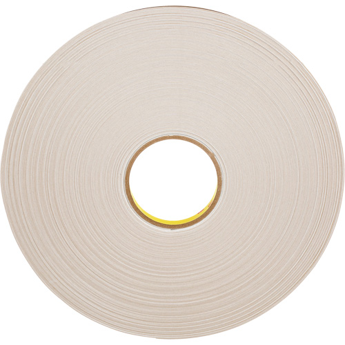 Ruban double face en mousse, 66 m (216') lo x 12,7 mm (1/2") la, 31 mils, Poly&eacute;thyl&egrave;ne Planification Entrepots Molloy