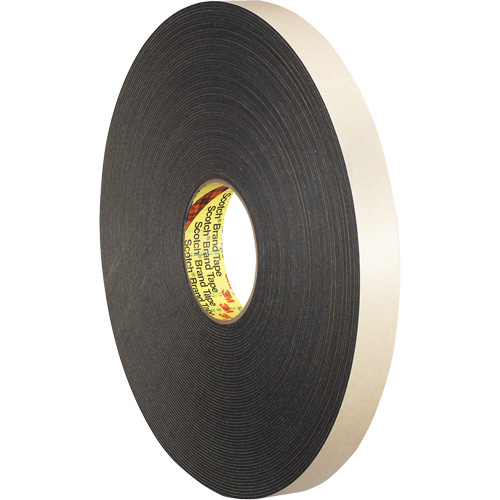 Ruban double face en mousse, 33 m (108') lo x 12,7 mm (1/2") la, 62 mils, Poly&eacute;thyl&egrave;ne Planification Entrepots Molloy
