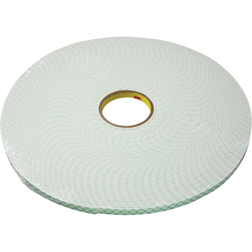 Double-Coated Urethane Foam Tape, 16.5 m (54') L x 25.4 mm (1") W, 25 mils, Urethane Planification Entrepots Molloy