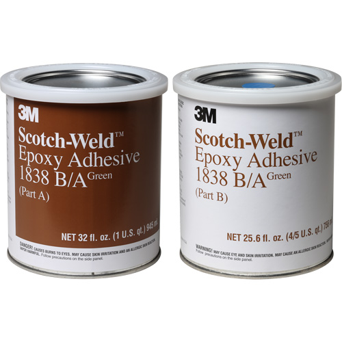 Scotch-Weld Adhesive, 32 fl. oz., Pail, Two-Part, Green Planification Entrepots Molloy