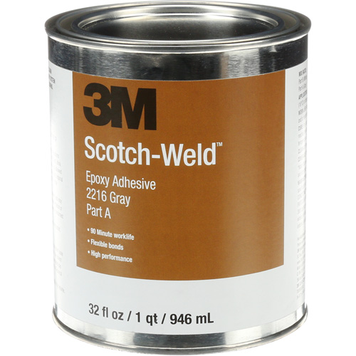 Adh&eacute;sif Scotch-Weld, 32 oz liq., Trousse, Deux composants, Gris Planification Entrepots Molloy