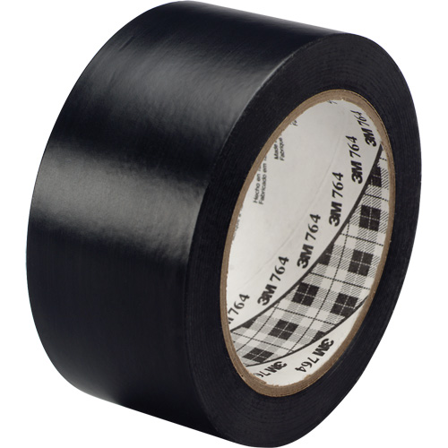 764 General-Purpose Vinyl Tape, 25.4 mm (1") W x 32.9 m (108') L, 5 mils, Black Planification Entrepots Molloy