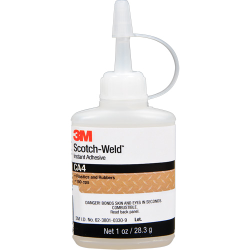 Adh&eacute;sif instantan&eacute; CA4 Scotch-Weld, Transparent, Bouteille, 1 oz Planification Entrepots Molloy
