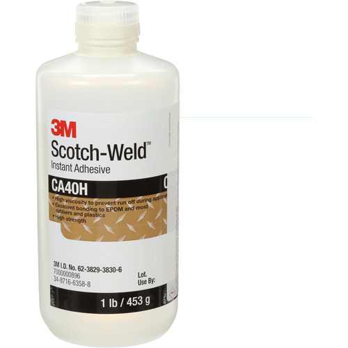 Colle instantan&eacute;e Scotch-Weld, Transparent, Bouteille, 1 lb Planification Entrepots Molloy
