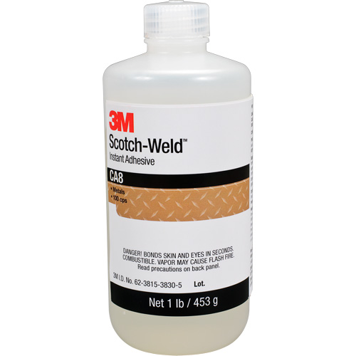 Adh&eacute;sif instantan&eacute; CA8 Scotch-Weld, Transparent, Bouteille, 1 lb Planification Entrepots Molloy