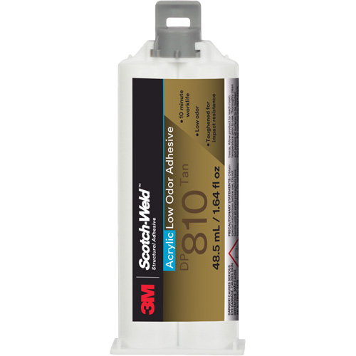 Scotch-Weld Low-Odor Acrylic Adhesive, Two-Part, Cartridge, 1.64 fl. oz., Off-White Planification Entrepots Molloy