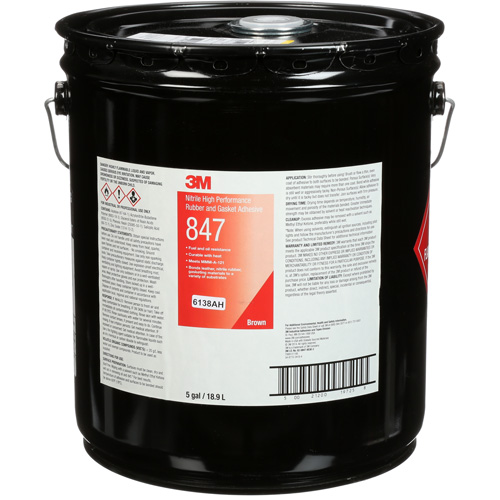 Adh&eacute;sif haute performance pour caoutchouc et joints Scotch-Weld, Seau, Brun Planification Entrepots Molloy