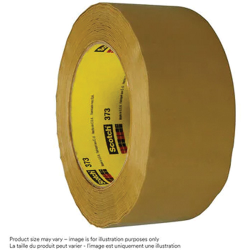 Scotch&reg; Box Sealing Tape 373, Hot Melt Adhesive, 2.5 mils, 48 mm (2") x 100 m (328') Planification Entrepots Molloy