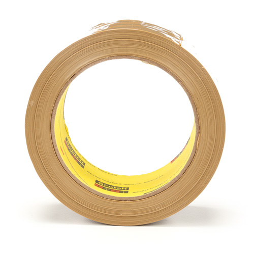 Ruban pour sceller les boîtes Scotch 375, Adh&eacute;sif Thermofusible, 3,1 mils, 48 mm (2") x 50 m (164') Planification Entrepots Molloy