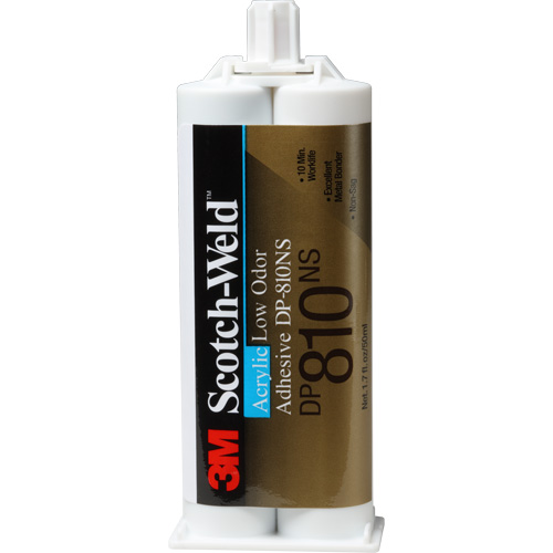 Scotch-Weld Low-Odour Acrylic Adhesive, Two-Part, Dual Cartridge, 1.7 oz., White Planification Entrepots Molloy
