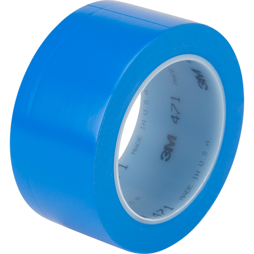 471 Vinyl Tape, 50.8 mm (2") W x 32.9 m (108') L, 5.3 mils, Blue Planification Entrepots Molloy
