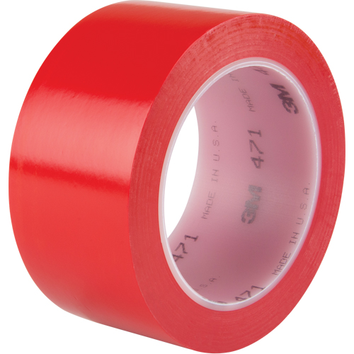 471 Vinyl Tape, 50.8 mm (2") W x 32.9 m (108') L, 5.3 mils, Red Planification Entrepots Molloy