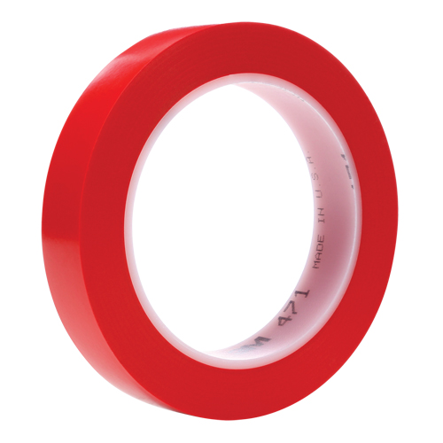 471 Vinyl Tape, 19 mm (3/4") W x 32.9 m (108') L, 5.3 mils, Red Planification Entrepots Molloy