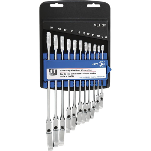 RCWS-11FM Metric Flex Head Ratchet Combination Wrench Set Planification Entrepots Molloy