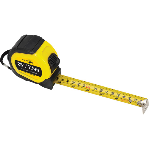JTM-425SM Tape Measure, 25', Imperial & Metric Graduations Planification Entrepots Molloy