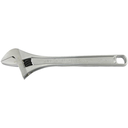 AWP-15 Super Heavy-Duty Professional Adjustable Wrench, 15" L, 2" Max Width, Chrome Planification Entrepots Molloy