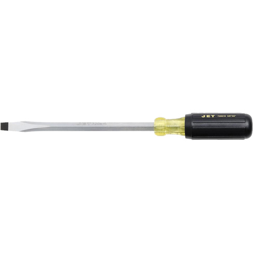 JKSS-8 Tournevis &agrave; fente, Tige de 3/8", Carr&eacute;e, 8" lo, Prise en Coussin&eacute;e Planification Entrepots Molloy