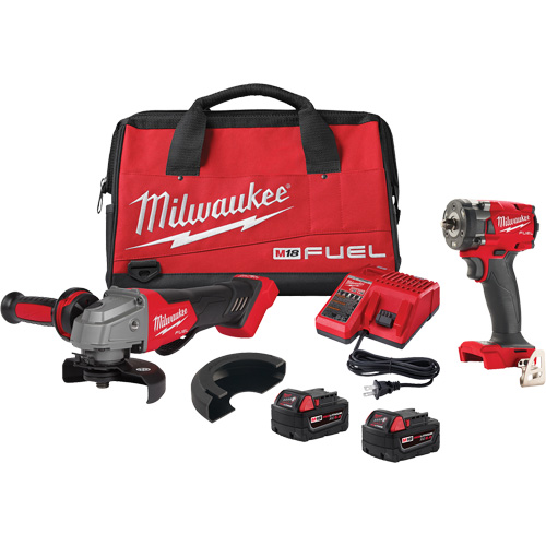 Ensemble de meuleuse et cl&eacute; &agrave; choc compacte M18 Fuel, Lithium-ion, 18 V Planification Entrepots Molloy