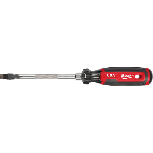 Tournevis &agrave; fente, Tige de 5/16", Ronde, 279 mm lo, Prise en Coussin&eacute;e Planification Entrepots Molloy