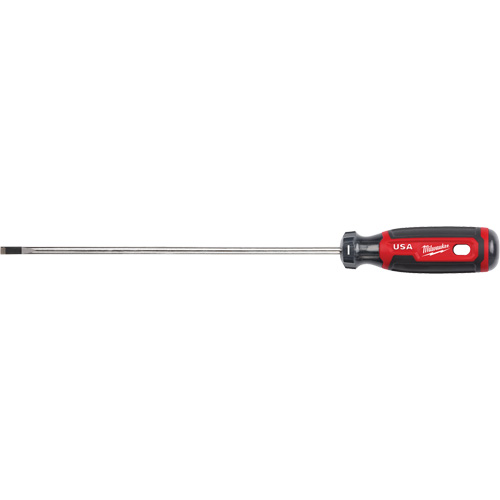 Cabinet Screwdriver, 3/16" Tip, Round, 279 mm L, Cushion Grip Handle Planification Entrepots Molloy