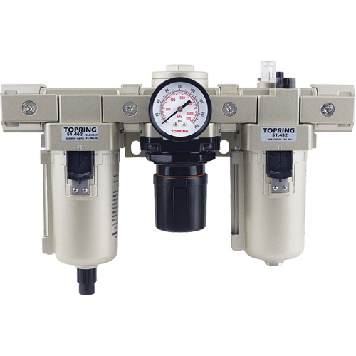 Filter, Regulator, Lubricator with Metal Bowl, 1/2" NPT, 150 PSI Planification Entrepots Molloy