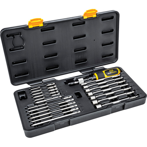 20 Pc. 1/4" Drive Torque Screwdriver Set, 10 - 50 in. lbs. Torque Range, 16" Length Planification Entrepots Molloy