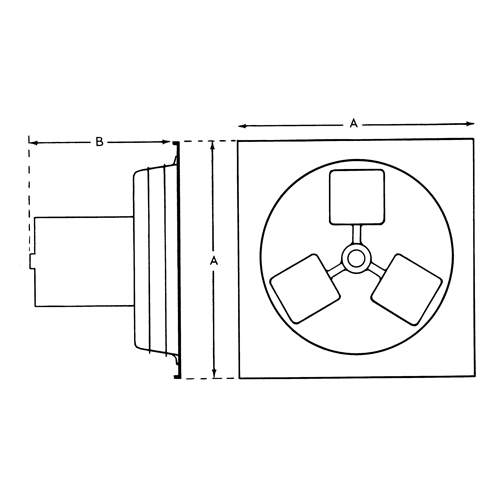 Exhaust Fan 12" 1SP Panel Series Planification Entrepots Molloy