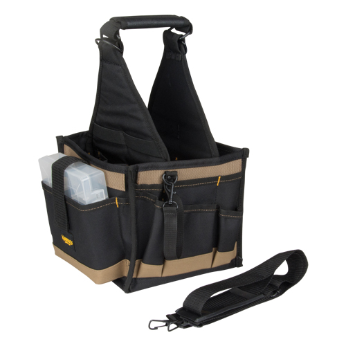 Porte-outils, Toile, 25 pochettes, Noir Planification Entrepots Molloy