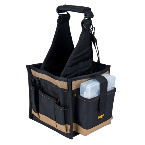 Porte-outils, Toile, 25 pochettes, Noir Planification Entrepots Molloy