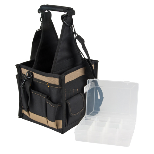 Porte-outils, Toile, 25 pochettes, Noir Planification Entrepots Molloy
