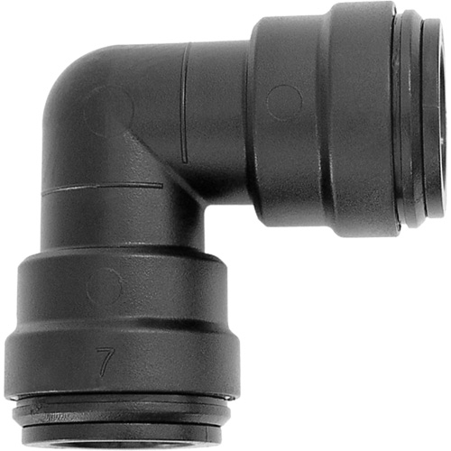 90° Airline Elbow Union, 1", Plastic Planification Entrepots Molloy