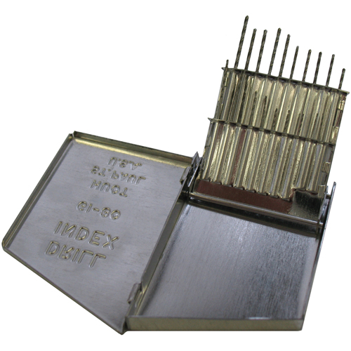 Jobber Length Drill Set, 20 Pieces, High Speed Steel Planification Entrepots Molloy