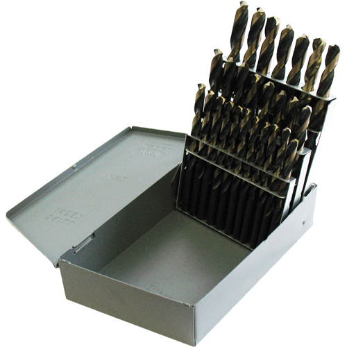 Jobber Length Drill Set, 26 Pieces, High Speed Steel Planification Entrepots Molloy