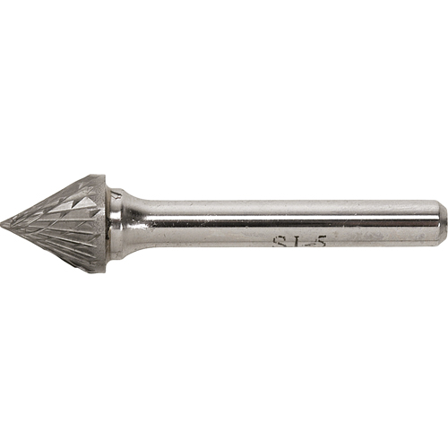 Fraise au carbure dur, SJ-3, 3/8" dia., 1/4" Tige, 5/16" Prof. de la coupe Planification Entrepots Molloy