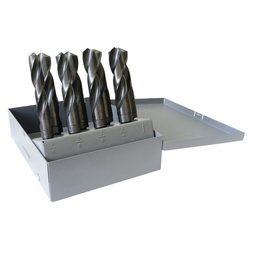 Reduced Shank Drill Bit Set, 5 Pieces, High Speed Steel Planification Entrepots Molloy