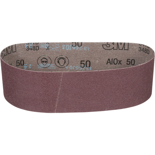 Cloth Belt 241D, 3" W X 24" L, Aluminum Oxide, 50 Grit Planification Entrepots Molloy