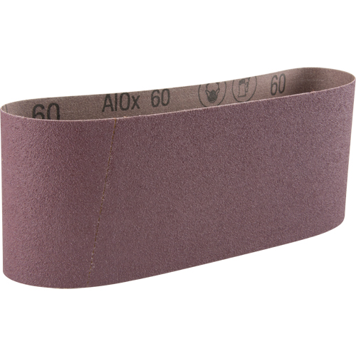Cloth Belt 341D, 4" W x 24" L, Aluminum Oxide, 60 Grit Planification Entrepots Molloy