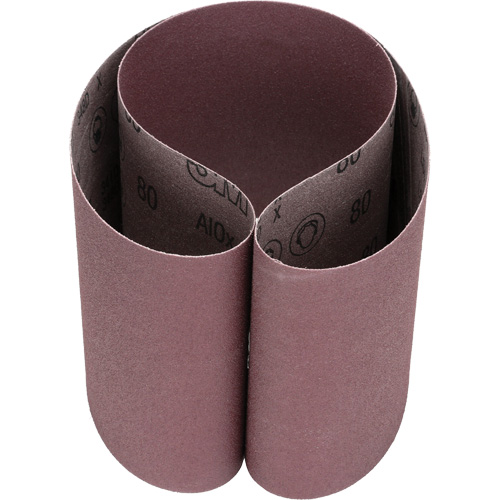 Courroie abrasive en toile 341D, 6" la x 48" lo, Oxyde d'aluminium, Grain 80 Planification Entrepots Molloy