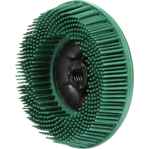 Disques radiaux bristle pour meuleuses angulaires Scotch-Brite, C&eacute;ramique, Grain 50, 4-1/2" dia. Planification Entrepots Molloy