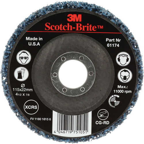 Scotch-Brite Clean & Strip Disc, 4-1/2" Dia., Extra Coarse Grit, Silicon Carbide Planification Entrepots Molloy