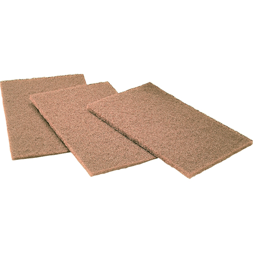 Scotch-Brite Hand Pads, Aluminum Oxide, 6" x 9", Coarse Grit Planification Entrepots Molloy
