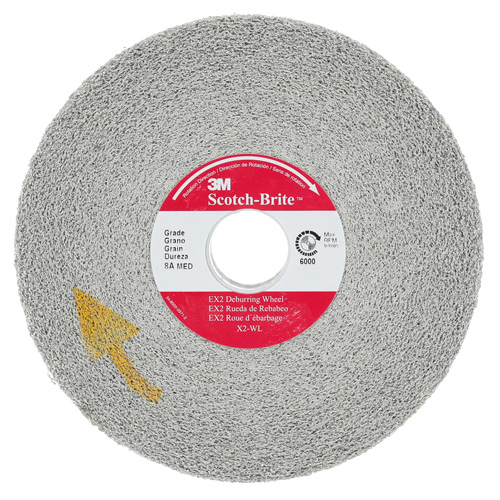 Meule d'&eacute;barbage EXL Scotch-Brite, 6" x 1", Arbre de 1"-8, 1, Oxyde d'aluminium Planification Entrepots Molloy