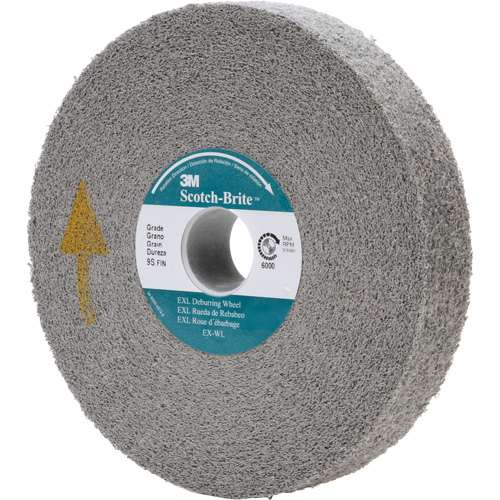Meule d'&eacute;barbage EXL Scotch-Brite, 6" x 1/2", Arbre de 1" Planification Entrepots Molloy